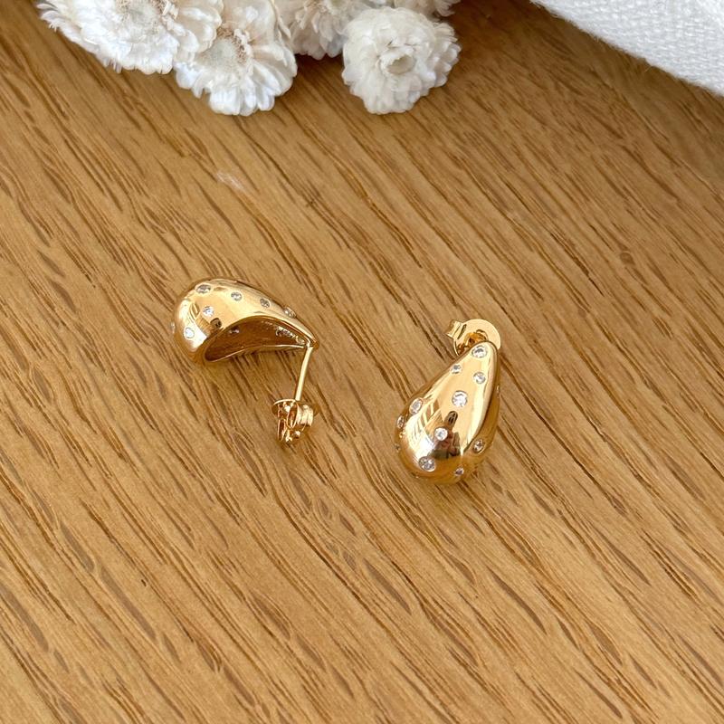 Gold-plated "Mariana" earrings