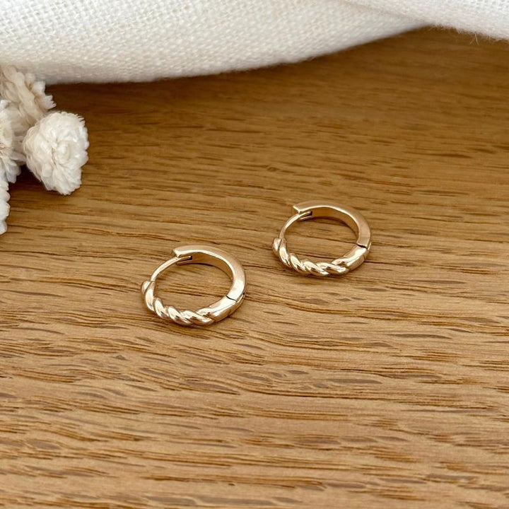 Gold-plated "Cody" hoop earrings