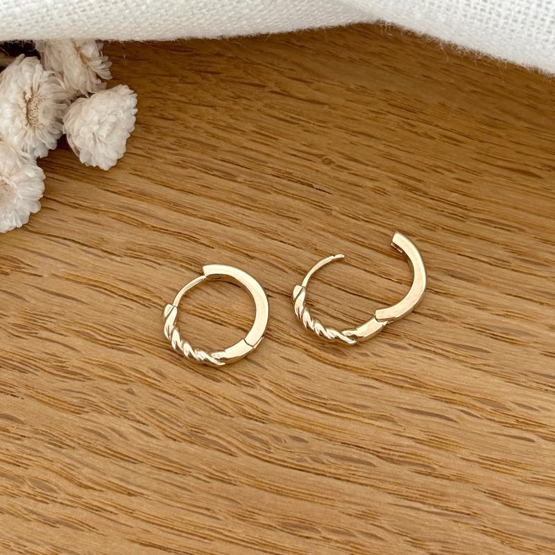 Gold-plated "Cody" hoop earrings