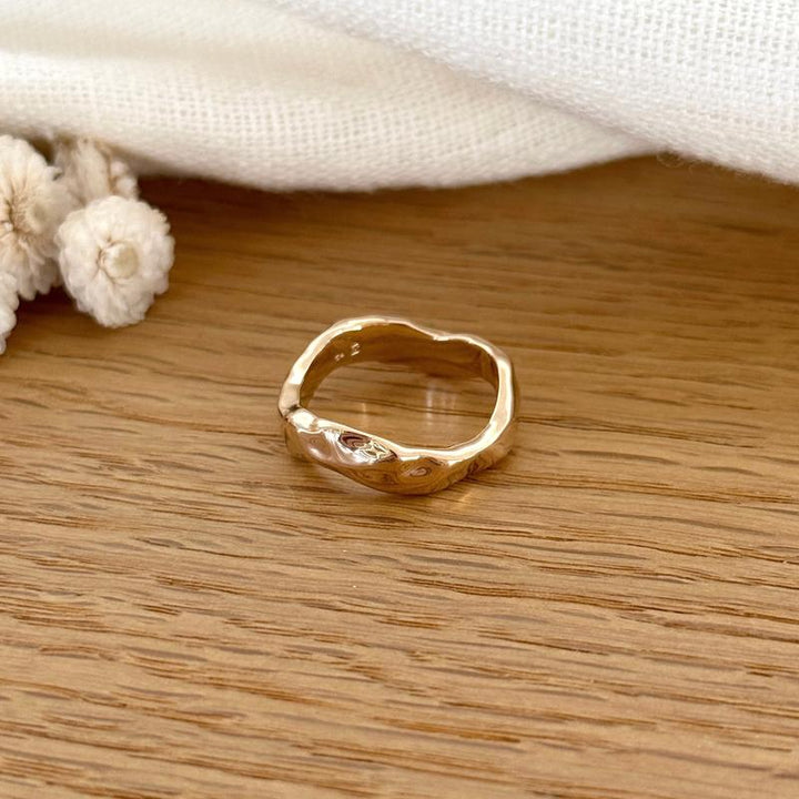 Gold-plated "Gilia" ring