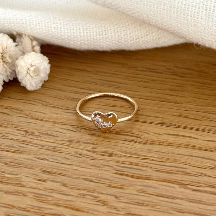 Gold-plated "Faustine" ring