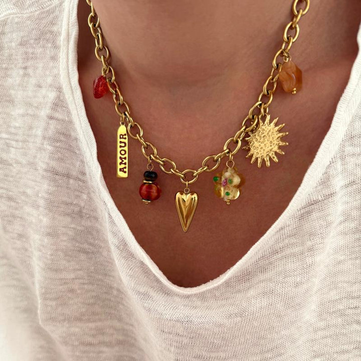 "Agafay" steel necklace