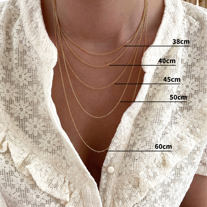 Loïta" gold-plated necklace