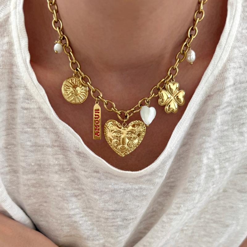 Roma Steel Necklace - Necklaces -Instants Plaisirs Instants Plaisirs -Instants Plaisirs  Jewelry