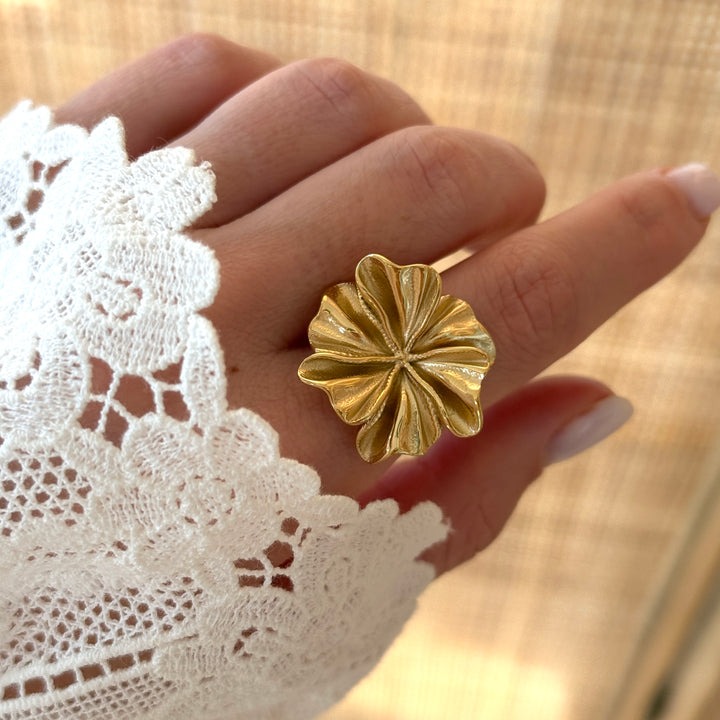 Bague "Rosalia" acier