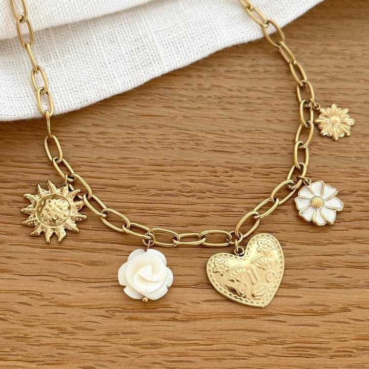 Sevilla Steel Necklace - Necklaces -Instants Plaisirs Instants Plaisirs -Instants Plaisirs  Jewelry