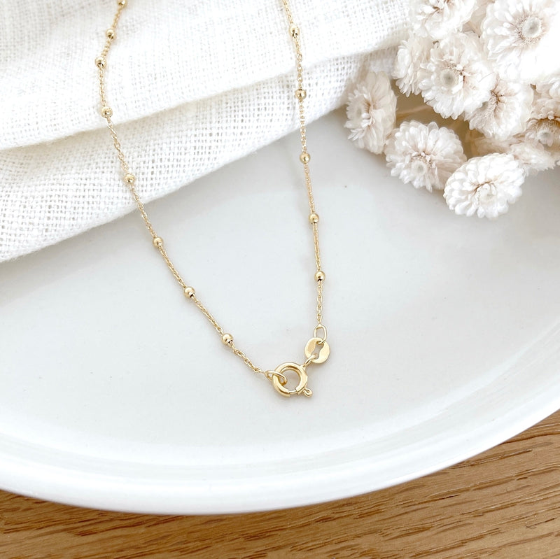Initial" gold-plated heart necklace