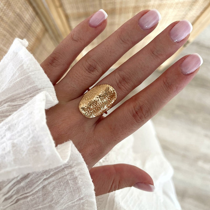 Cassandre" gold-plated ring