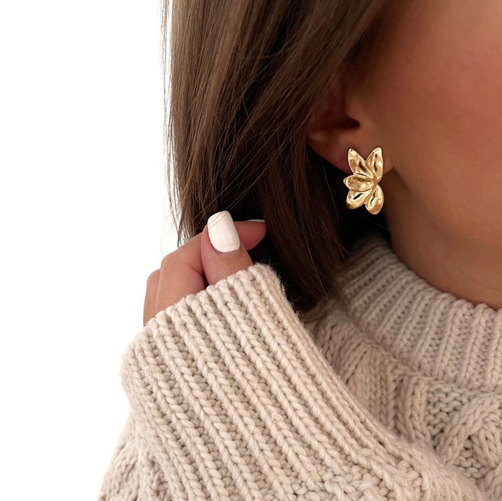 Minia" steel earrings