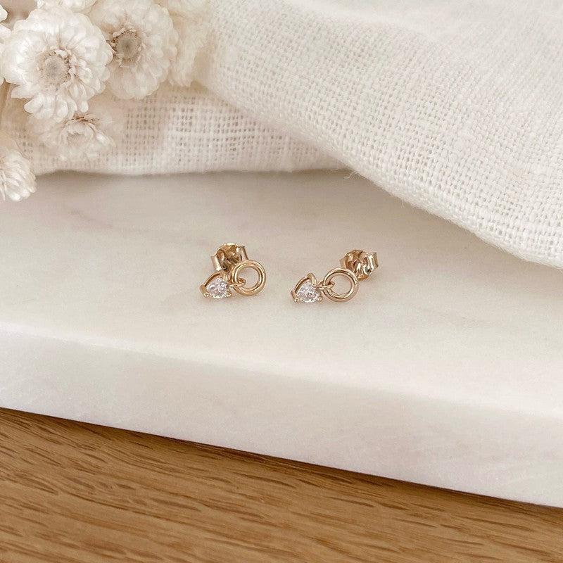 Alina" gold-plated earrings