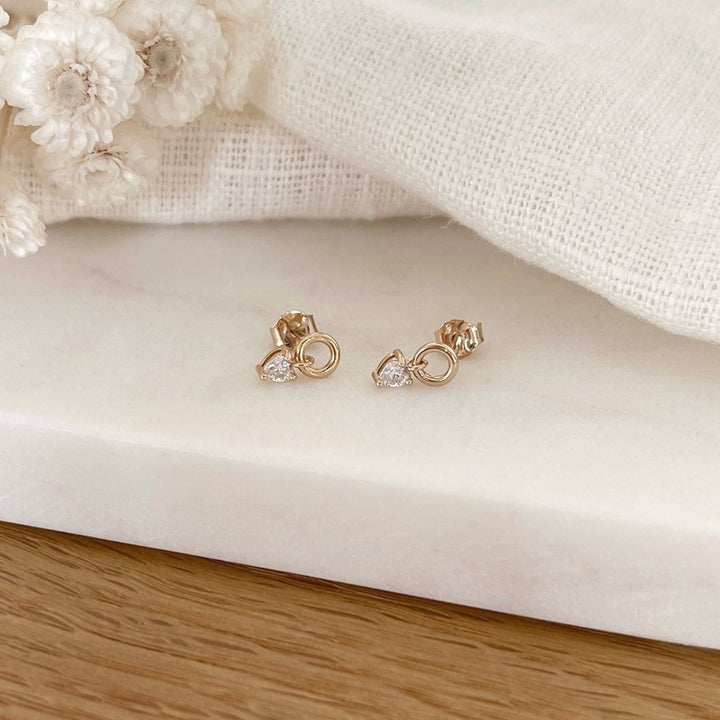 Alina" gold-plated earrings
