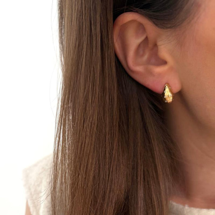 Gold-plated "Mariana" earrings