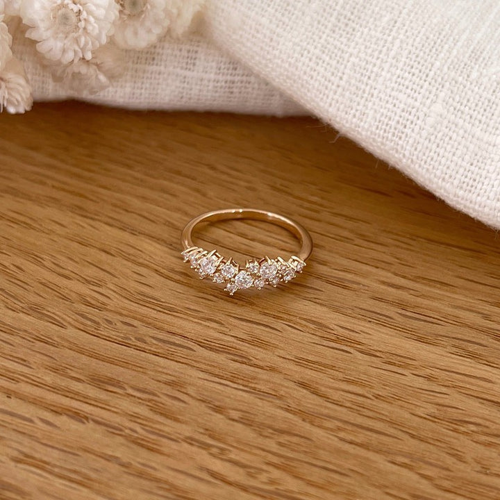 Garance" gold-plated ring