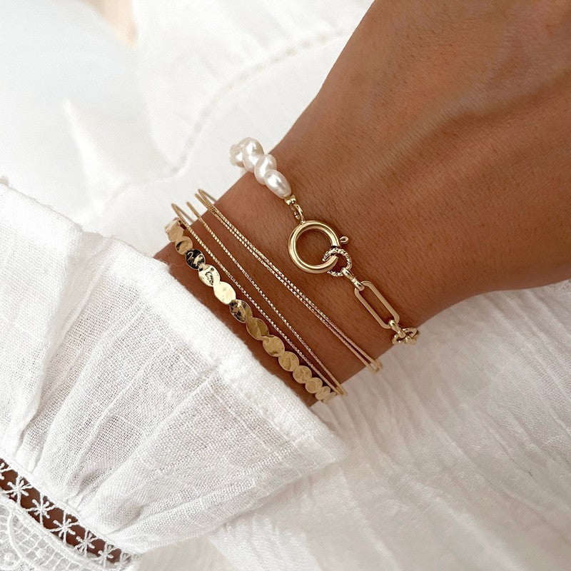 Shaina" gold-plated bracelet