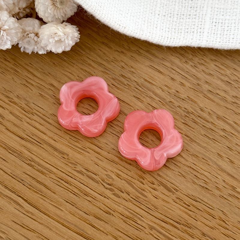 Flora acetate flowers - Earrings - Instants Plaisirs -Instants Plaisirs  Jewelry