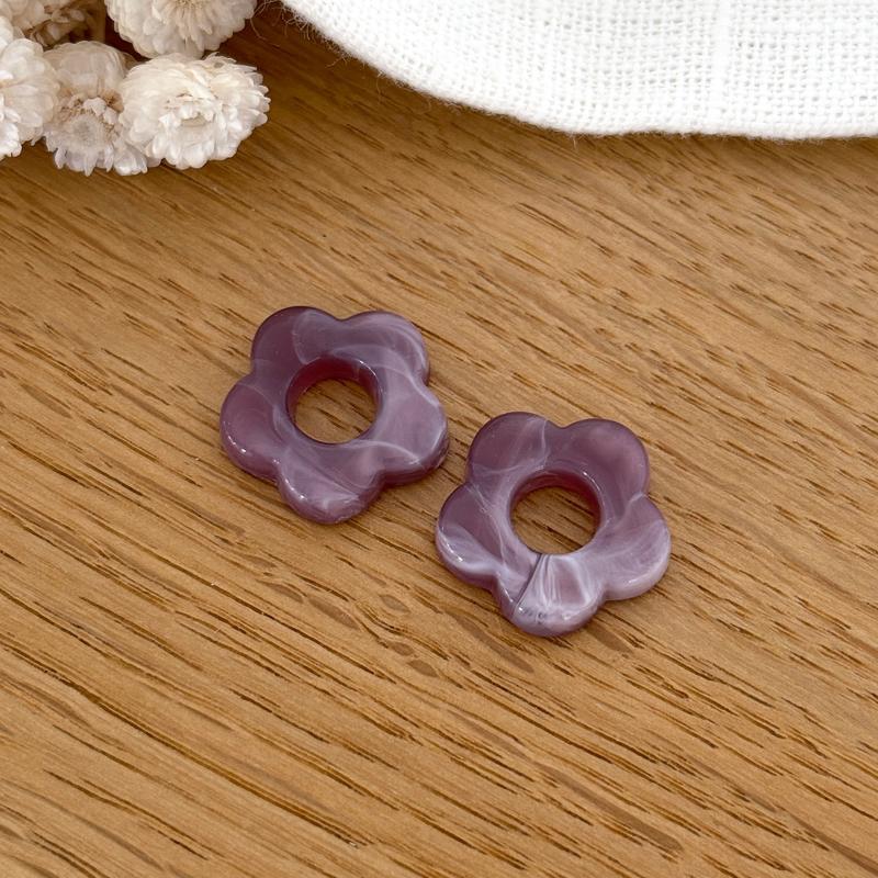 Flora acetate flowers - Earrings - Instants Plaisirs -Instants Plaisirs  Jewelry