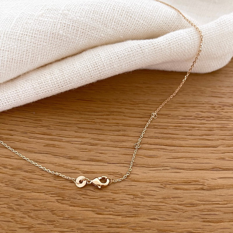 Sixtine" gold-plated necklace