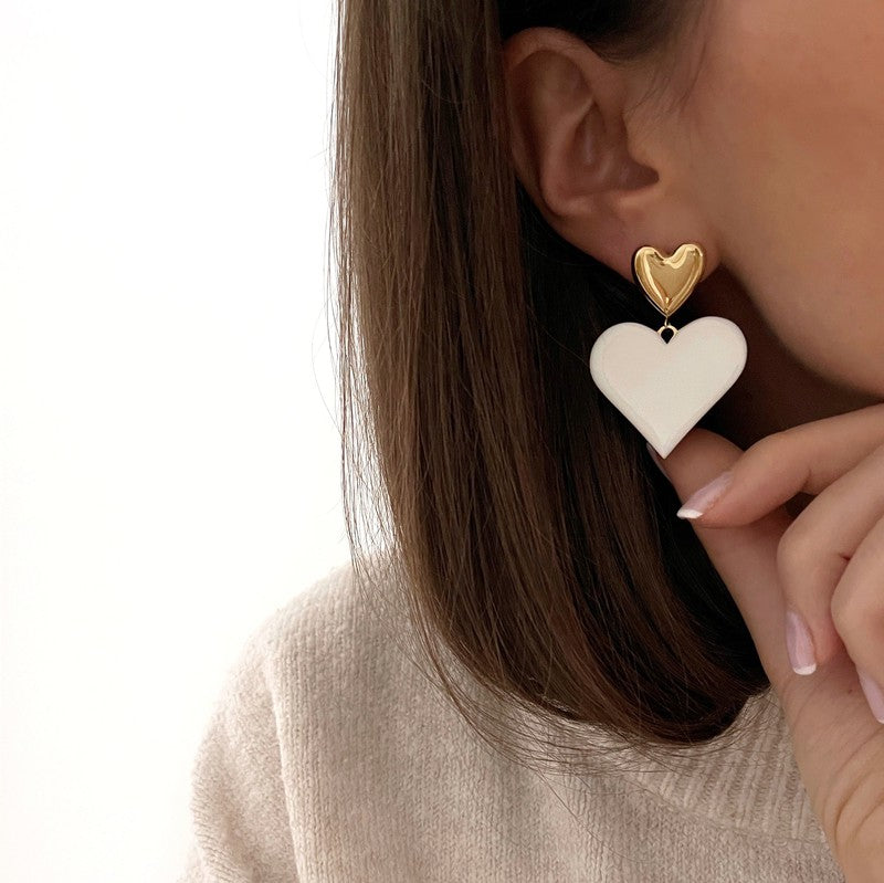 Gabriella" steel earrings