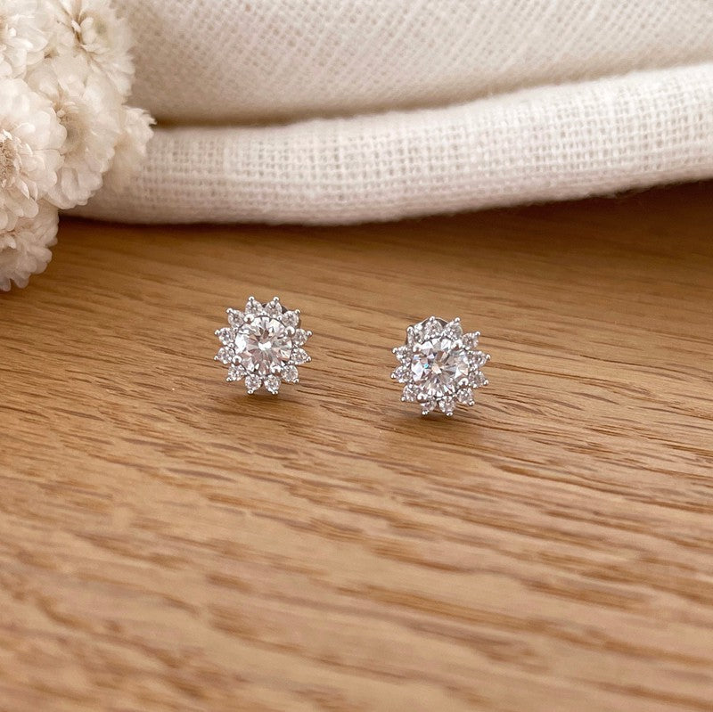Sixtine" silver earrings