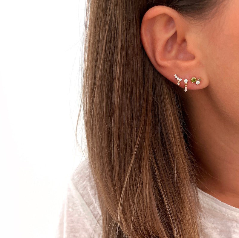 Viana" gold-plated earrings