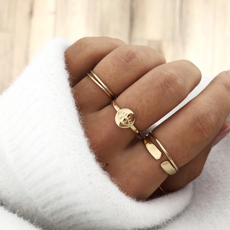 Finesse" gold-plated ring instants-plaisirs 