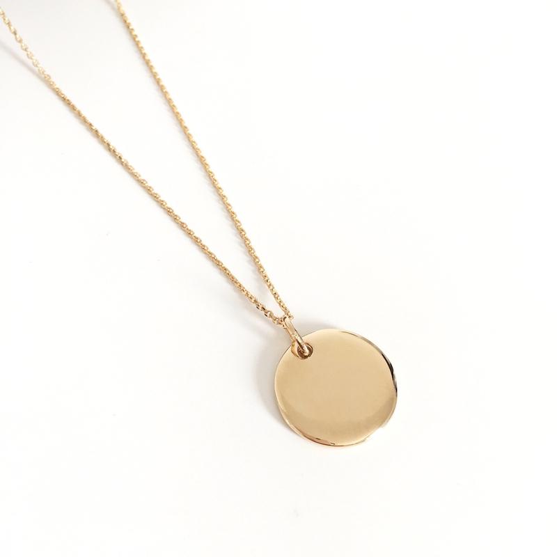 Gold-plated "Medallion" necklace by Instants-Plaisirs 