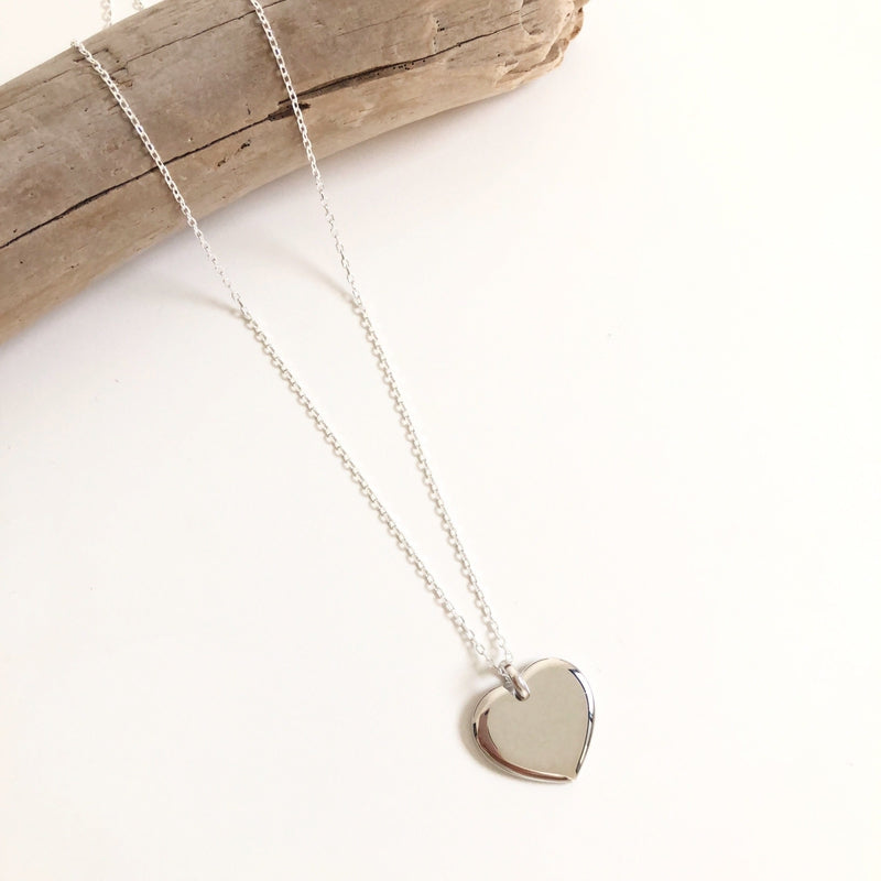 Heart" silver necklace instants-plaisirs 