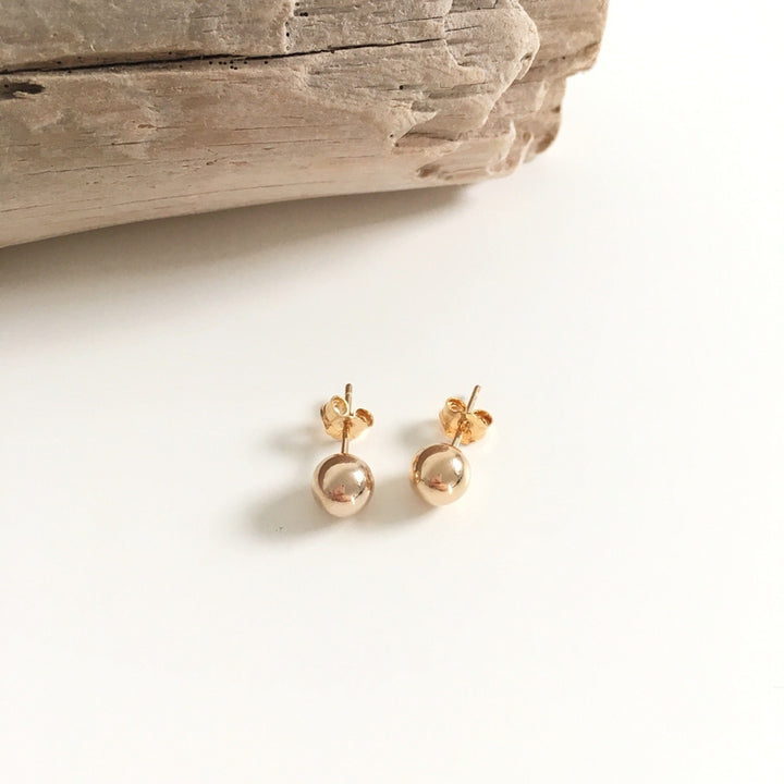instants-plaisirs gold-plated "Boule" earrings 