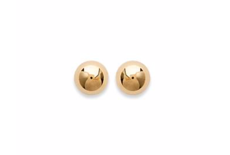 Gold-plated "Boule" earrings-Instants Plaisirs - Jewelry