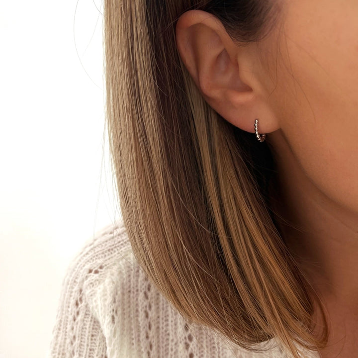 Mini hoop earrings "Lino"Instants Plaisirs Jewelry