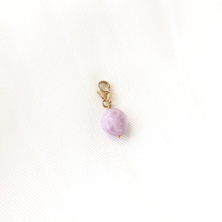 Charm "Kunzite" gold plated-Instants Plaisirs - Jewelry-Instants Plaisirs - Jewelry