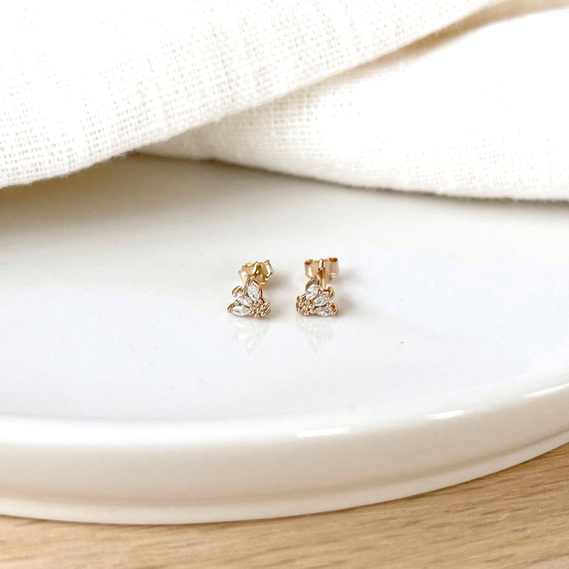 Louane" gold-plated earrings-Earrings-instants-pleasures-Instants Plaisirs | Jewelry