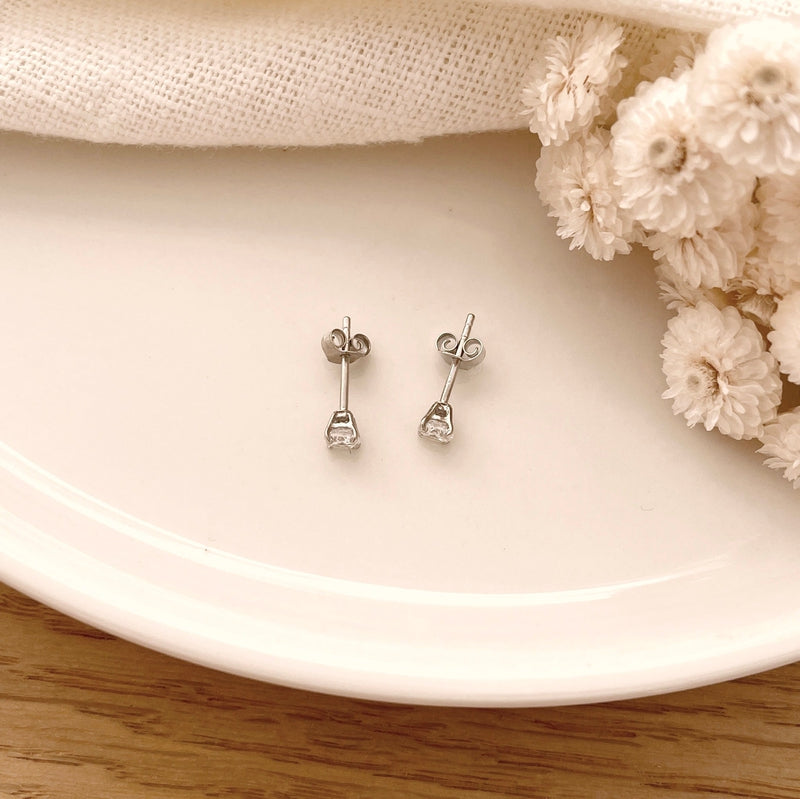 Dani" silver earrings