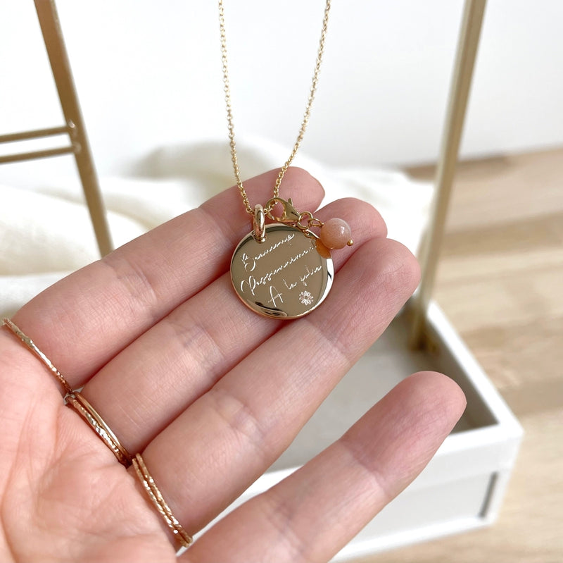 Gold-plated "A la folie" necklace-Necklaces-instants-plaisirs-InstInstants Plaisirs  Jewelry