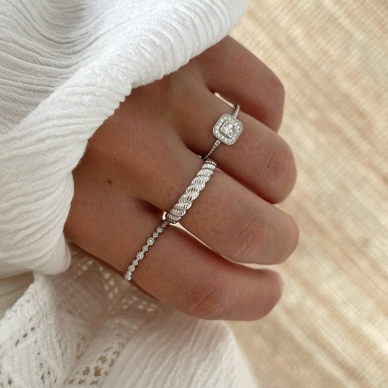 Ring "Sandra" silver-Rings-Instants Plaisirs - Jewelry-Instants Plaisirs | Jewelry