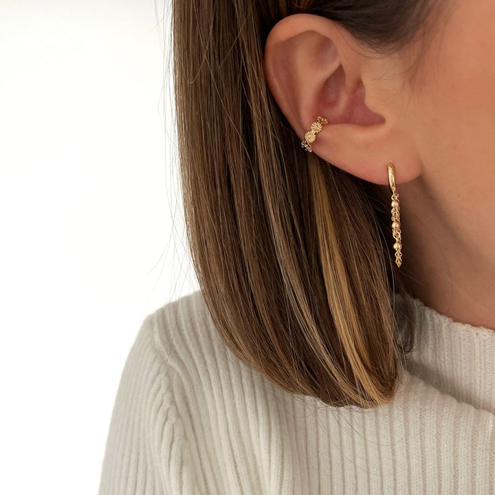 Andrea" gold-plated ear ring-Earrings-Instants Plaisirs - Jewelry-Instants Plaisirs | Jewelry