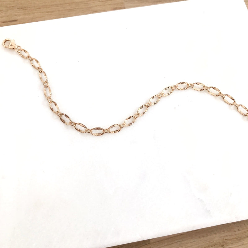 Joy" gold-plated chain-chains-instants-pleasures-Adjustable bracelet up to 19cm-Instants Plaisirs - Jewelry
