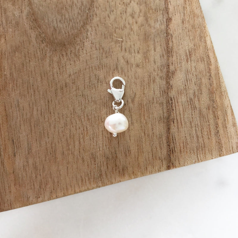 Charm "Freshwater Pearl" silver-Instants Plaisirs - Jewelry-Instants Plaisirs - Jewelry