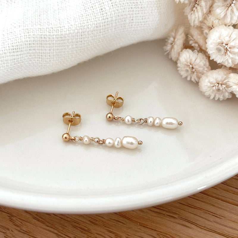 Gold-plated "Oda" earrings-Earrings-instants-pleasures-Instants Plaisirs | Jewelry