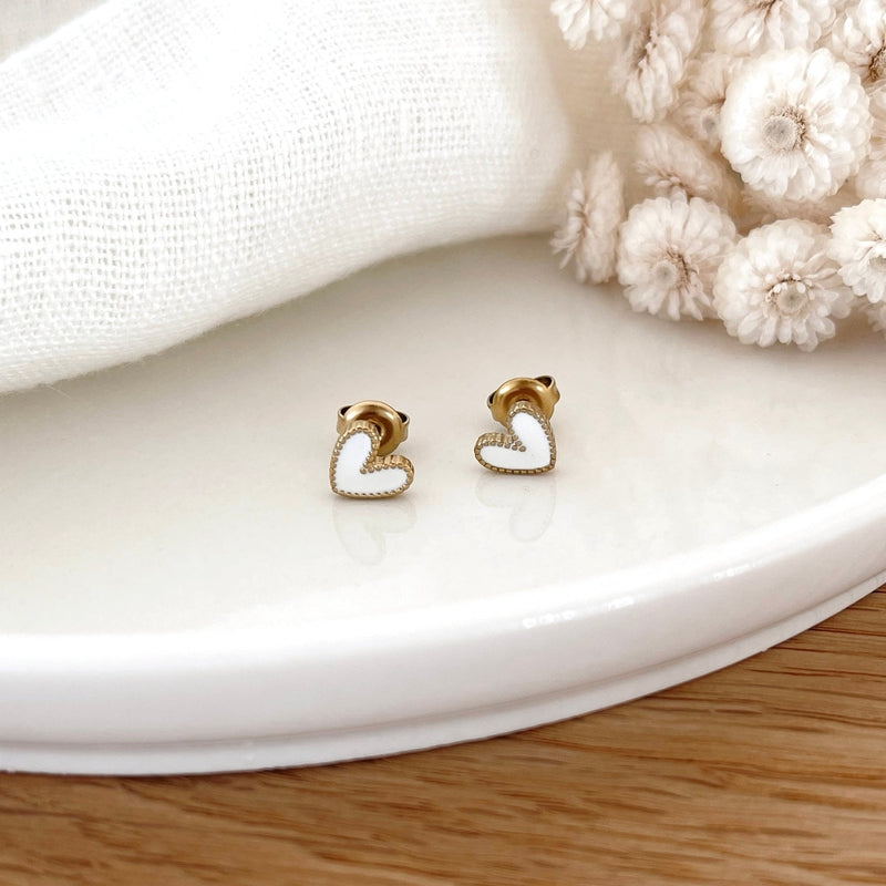 Louka" white steel earrings-Earrings-instants-pleasures-Instants Plaisirs | Jewelry