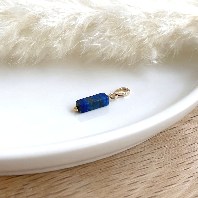 Charm "Lapis Lazuli" gold-plated-Breloques and pendants-Instants Plaisirs - Jewelry-Instants Plaisirs | Jewelry