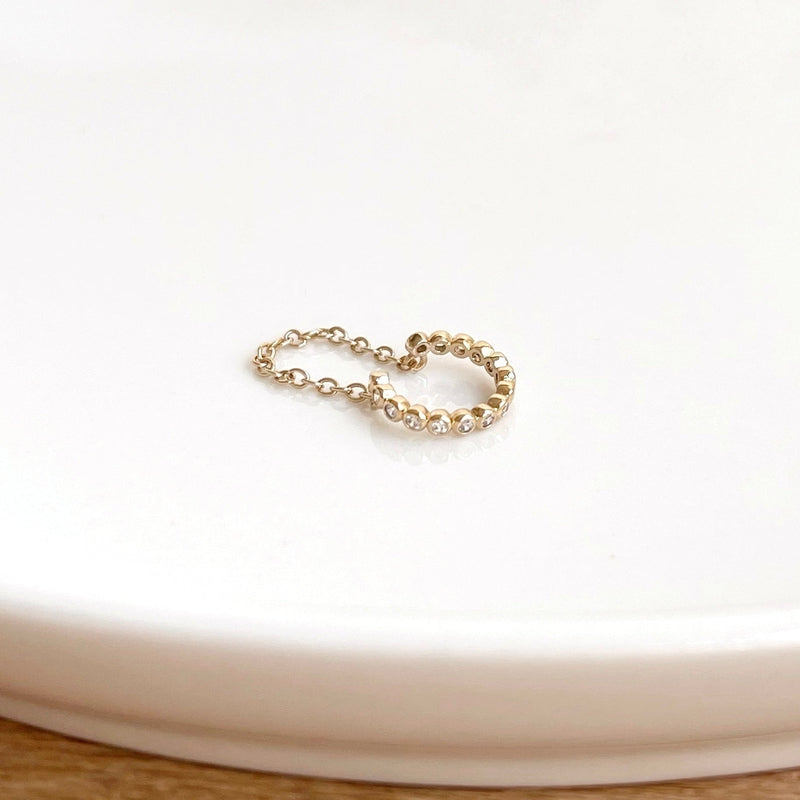 Sydney" gold-plated ear ring-Earrings-Instants Plaisirs - Jewelry-Instants Plaisirs | Jewelry