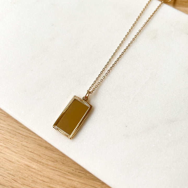 Angèle gold-plated necklace - Necklaces - Instants Plaisirs - Classic chain, 40 cm - WithoutInstants Plaisirs Jewelry