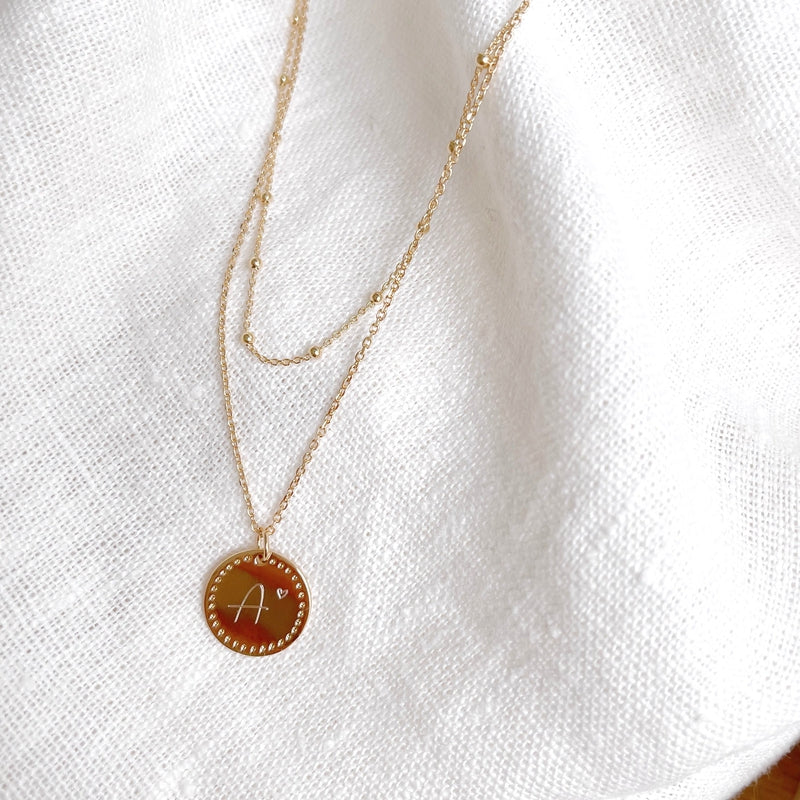 Gold-plated "Love Letter" necklace-Necklaces-instants-plaisirs-InstInstants Plaisirs  Jewelry