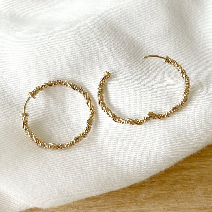 Gold-plated "Freya" hoop earrings-instants-pleasures-Instants Plaisirs - Jewelry