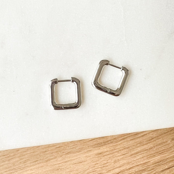 Madison silver hoop earrings - Earrings -Instants Plaisirs -Instants Plaisirs Jewelry