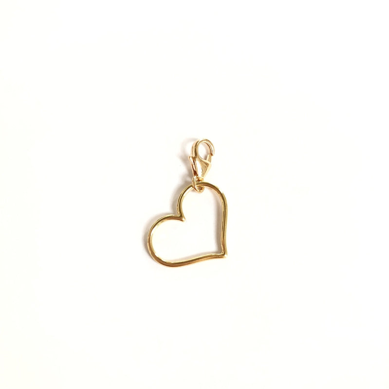 Charm "Heart" gold plated-Instants Plaisirs - Jewelry-Instants Plaisirs - Jewelry