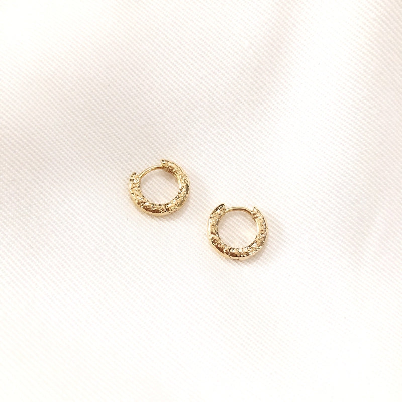 Mini creoles "Erza" 11mm gold-plated-instants-pleasures-Instants Plaisirs - Jewelry