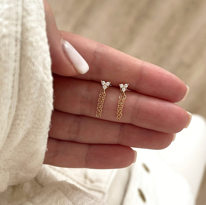 Leontille gold-plated earrings-EarringsInstants Plaisirs  Jewelry