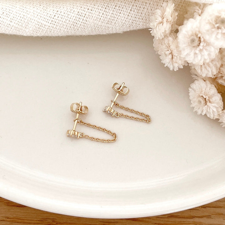 Leontille gold-plated earrings-EarringsInstants Plaisirs  Jewelry